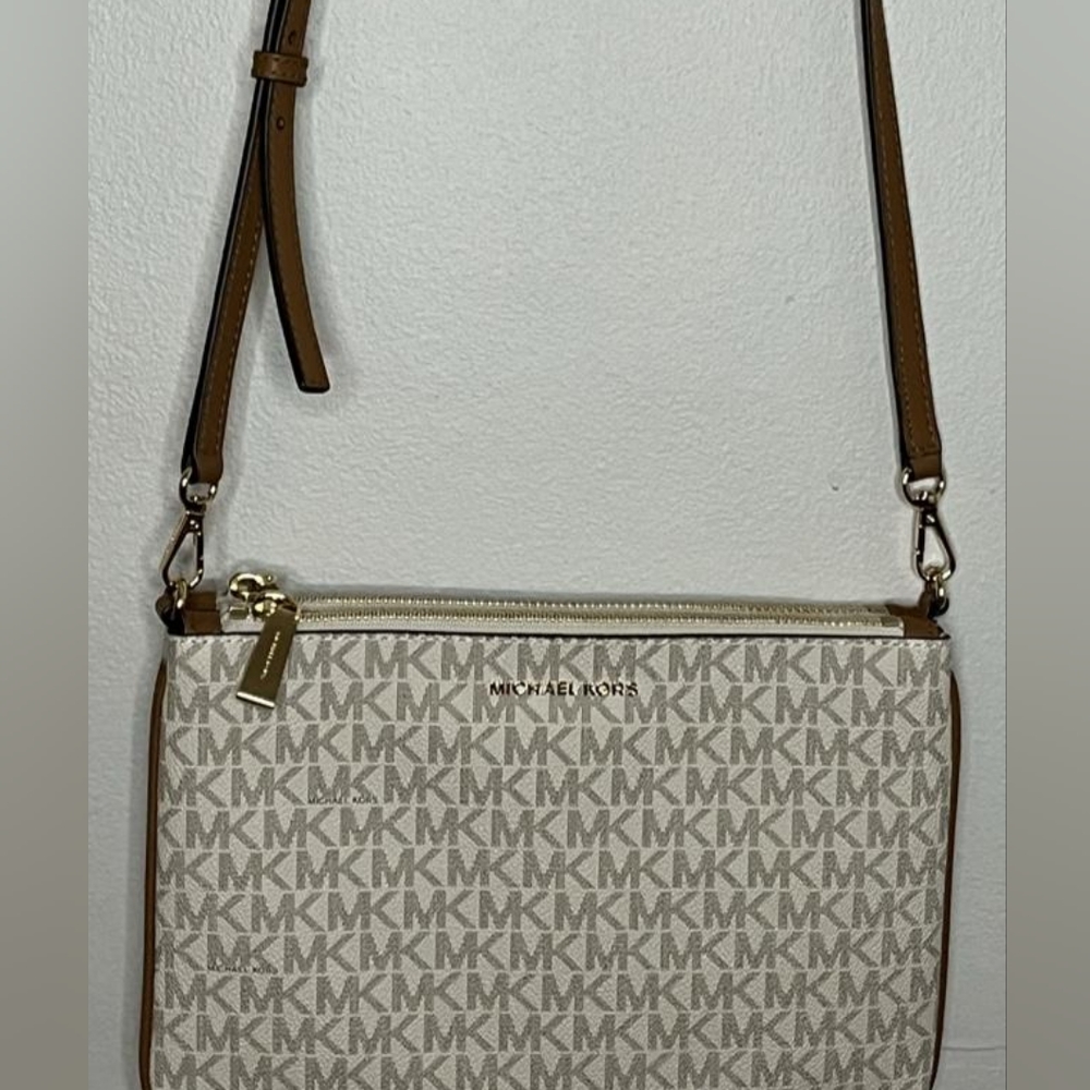 Michael Kors Logo Print Crossbody Bag
